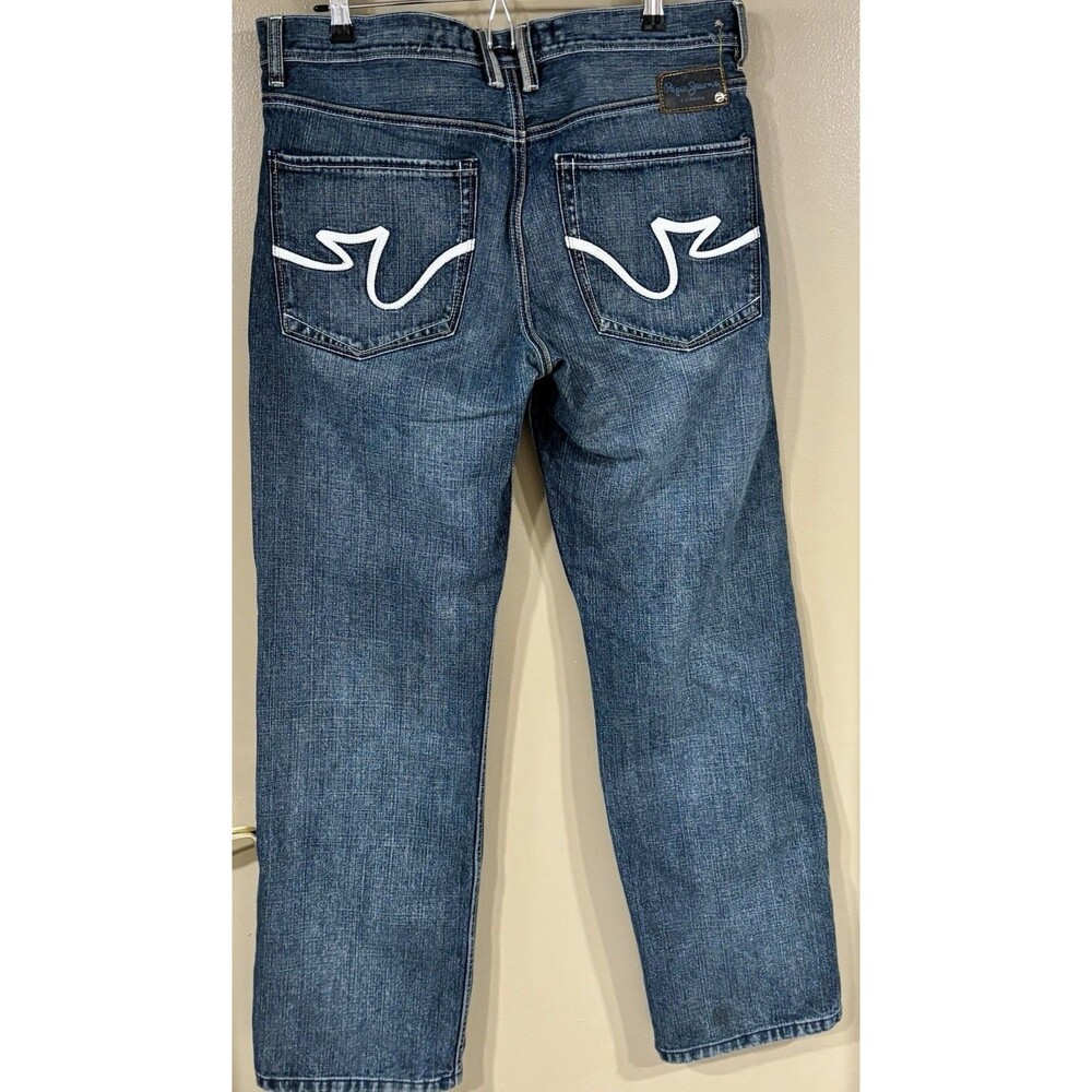 PEPE Men's Denim Jeans 34x32, Mens Stright Leg, Pocket Design - Picture 4 of 5